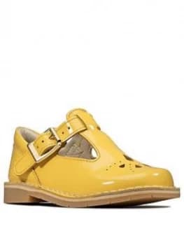 Image of Clarks Toddler Girl Comet Weave Shoes - Yellow, Size 9 Younger