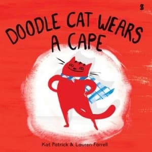Image of Doodle Cat wears a cape by Kat Patrick