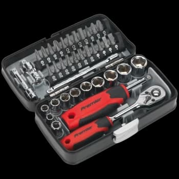 Image of Sealey 38 Piece 1/4" Drive Bit and Socket Set 1/4"