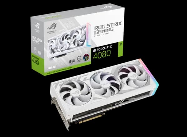 Image of ASUS ROG Strix GeForce RTX 4080 SUPER 16GB GDDR6X White Edition - 90YV0KB3-M0NA00