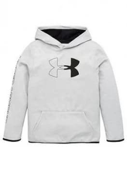 Image of Urban Armor Gear Boys Fleece Branded Hoodie - Grey/Black, Size 13 Years