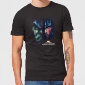 Image of Marvel Thor Ragnarok Hulk Split Face Mens T-Shirt - Black - XXL