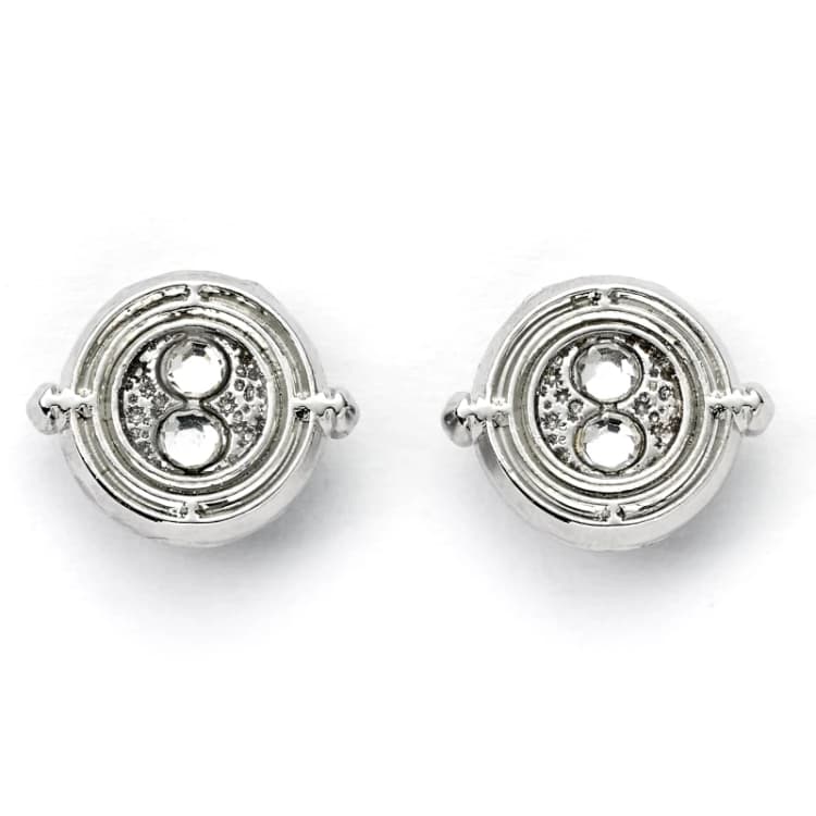 Image of Harry Potter Harry Potter Time Turner Silver Tone Stud Earrings