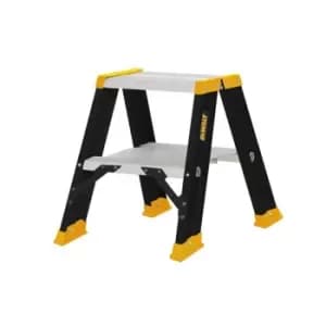 Image of DEWALT Ladders Professional Double Stepladder, 0.50m 2 Rungs