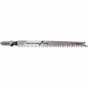 Image of Bosch T234 X Wood Cutting Jigsaw Blades Pack of 3