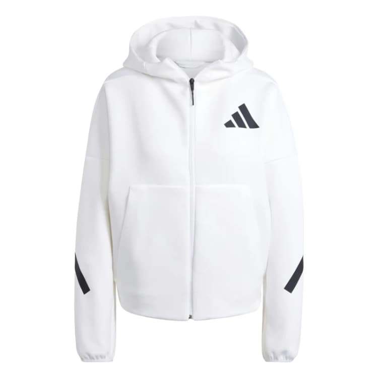 Image of Adidas Womens full zip hoodie adidas Z.N.E. Blanc Female 2XS