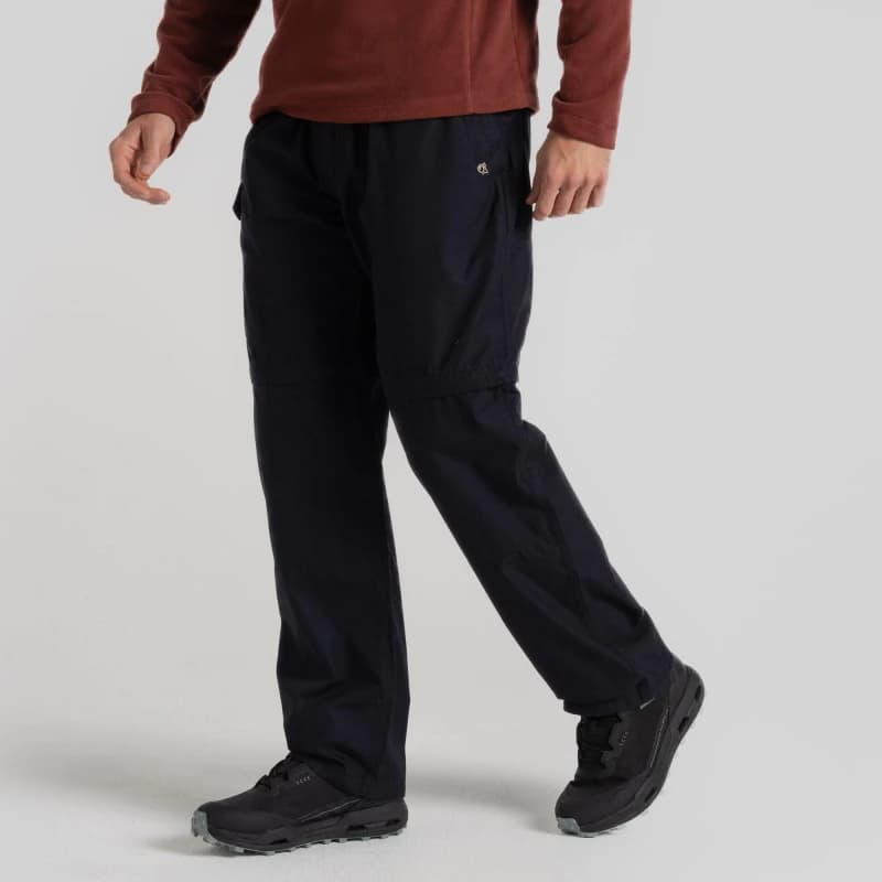 Image of Craghoppers Mens Kiwi Convertible Nosi Defence Trousers 40L - Waist 40' (102cm), Inside Leg 33' Dark Navy CMJ601-3G3-40L