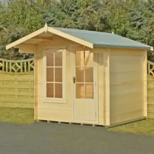 Image of Shire 9 x 9ft Crinan Log Cabin Shed with Window - Garden & Outdoor