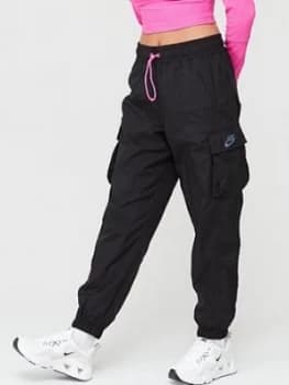 Image of Nike Sportswear Icon Clash Woven Pants - Black