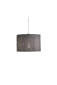 Image of Fawley Leaf Table or Pendant Circular Shade in Grey 30cm
