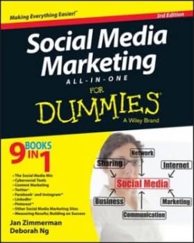 Image of Social Media Marketing All In One for Dummies by Jan Zimmerman Book