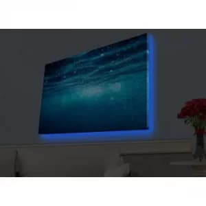 Image of 4570HDACT-064 Multicolor Decorative LED Lighted Canvas Painting