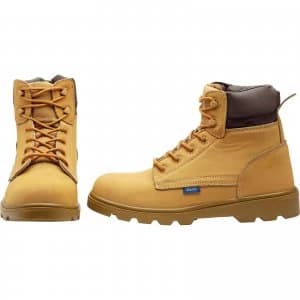 Image of Draper Mens Nubuck Style Safety Boots Tan Size 12