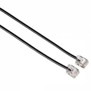 Image of Modular Cable 6P4C Plug - 6P4C Plug 15m Black