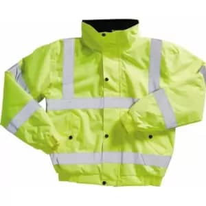 Image of Rodo Limited - Blackrock Hi-Viz Bomber Jacket Adult - Xxlarge Yellow - 8001407