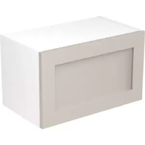 Image of Kitchen Kit Flatpack Shaker Kitchen Cabinet Wall Bridge Unit Ultra Matt 600mm in Light Grey MFC