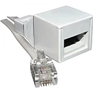 Image of Titan Plug to BT Socket RJ11 White