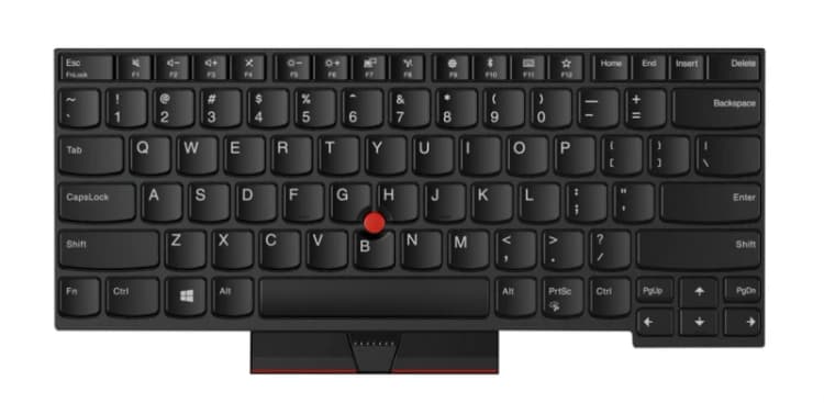 Image of Lenovo 01HX499 laptop spare part Keyboard