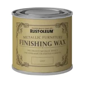 Image of Rust-Oleum Metallic Furniture Finishing Wax Gold - 125ml