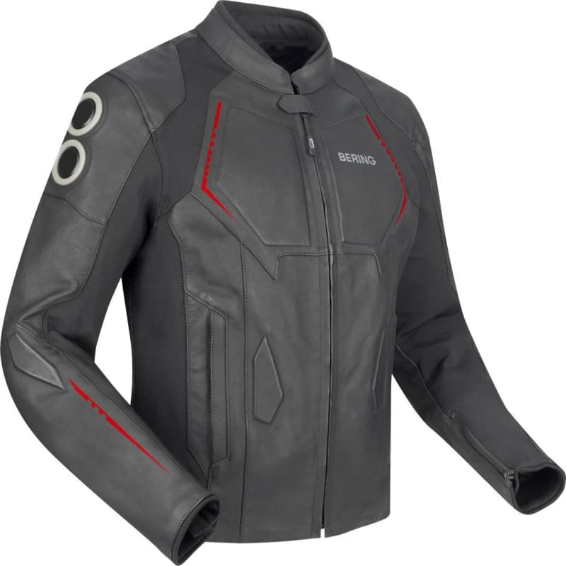 Image of Bering Radial Jacket Black Red Size M