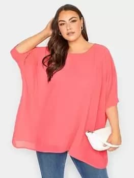 Image of Yours Cape Top - Orange, Size 16, Women