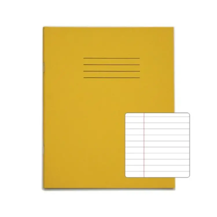 Image of Rhino 8 x 6.5 Exercise Book 48 Page Yellow F8M (Pack of 100)