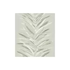 Image of Dhara Leaf Wallpaper Muriva Olive Green 191502 Abstract Leafy Stripes Metallic