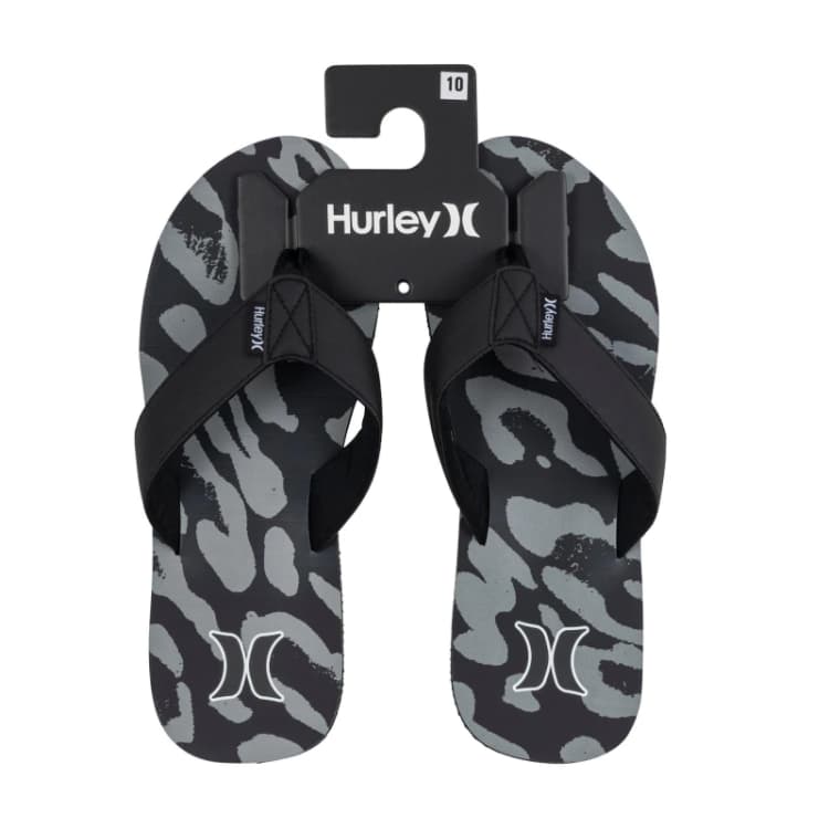 Image of Hurley 1-Pack Flip Flops Mens - Black 7