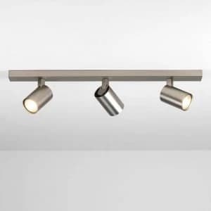 Image of 3 Light Triple Spotlight Bar Matt Nickel, GU10