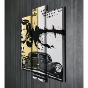 Image of UC016 Multicolor Decorative Canvas Painting (3 Pieces)