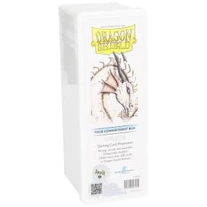 Image of Dragon Shield Storage Box w. 4 compartments - White