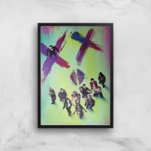 Image of DC Suicide Squad Giclee Art Print - A3 - Black Frame