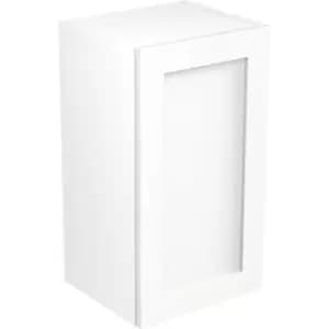 Image of Kitchen Kit Flatpack Shaker Kitchen Cabinet Wall Unit Ultra Matt 400mm in White MFC