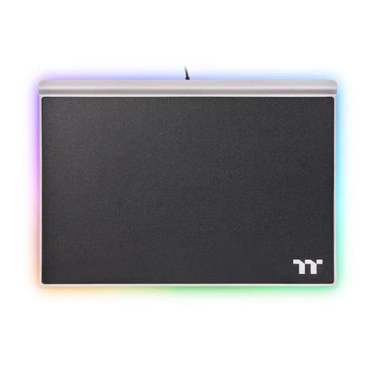 Image of Thermaltake Argent MP1 RGB Gaming mouse pad Black. Titanium