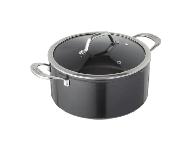 Image of Kuhn Rikon Easy Pro Aluminium Non-Stick Induction Safe Casserole Pot, 24cm/5L in Black Unisex