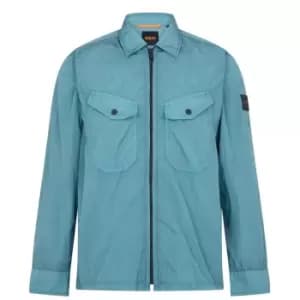 Image of BOSS Lovel Zip 9 Overshirt - Green