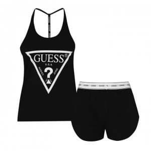 Image of Guess Vest Sleep Set - Black A996