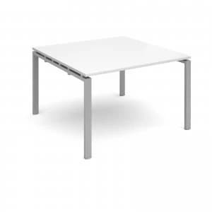 Image of Adapt II Boardroom Table Starter Unit 1200mm x 1200mm - Silver Frame