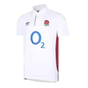 Image of Umbro England Home Classic Rugby Shirt 2021 2022 - White