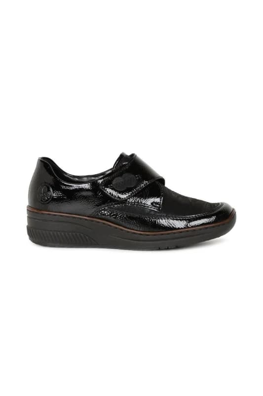 Image of Rieker 'Leaves' Shoes Black