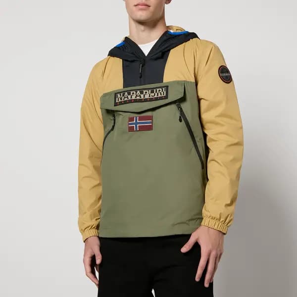 Image of Napapijri Rainforest WB Pocket Detail Nylon Jacket - XXL Multi Coats and Jackets male NP0A4HX6MF71 XXL