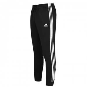 Image of adidas 3 Stripe Fleece Pants Mens - Black/White