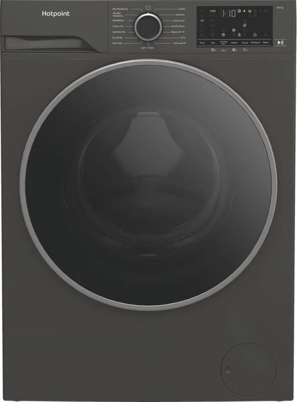 Image of Hotpoint HBD8680GANTI Washer Dryer in Manhattan Grey 1400 Spin 8kg 6kg