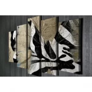 Image of BC68 Multicolor Decorative Canvas Painting (5 Pieces)