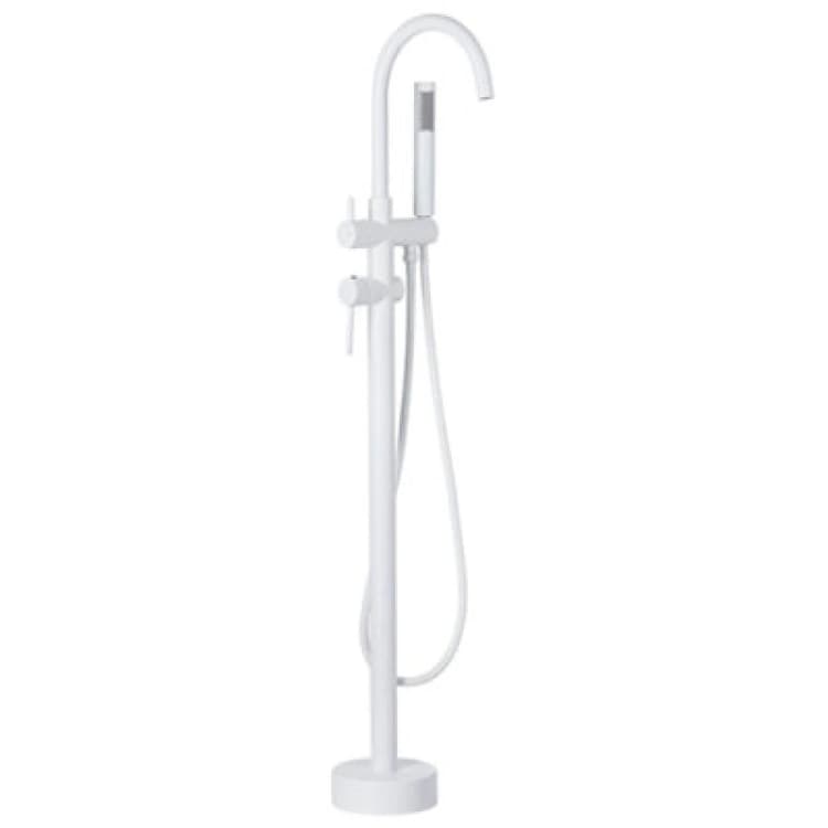 Image of Beliani Freestanding Bathtub Faucet Tugela White