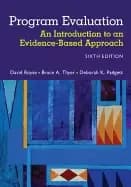 Image of program evaluation an introduction to an evidence based approach