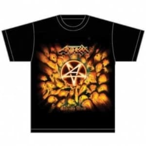 Image of Anthrax Worship Music Mens Black T-Shirt: Large
