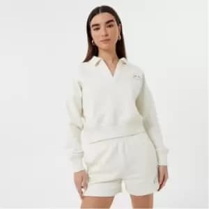 Image of Jack Wills Open Collar Graphic Sweatshirt - White