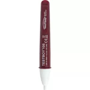 Image of Voltage tester, HxWxD 30 x 160 x 25 mm, with LED torch