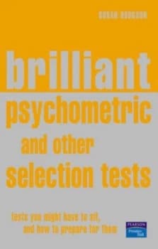 Image of Brilliant Psychometric and Other Selection Tests by Mrs Susan Hodgson Book